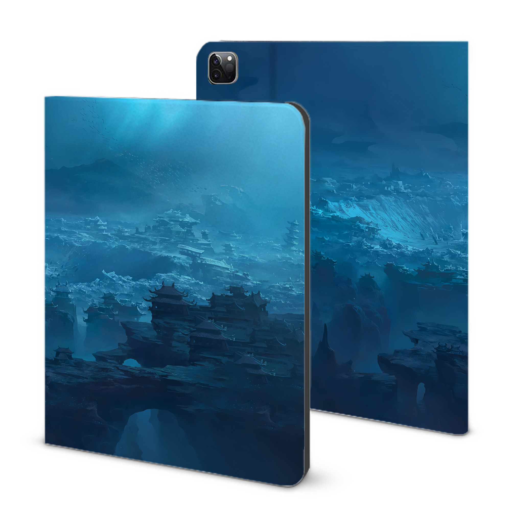 （画像用） Ne Zha 2 ナタ 魔童の大暴れ IPad ケース ブック型 PUレザー TPU 耐衝撃 軽量 薄型 ペン収納なし 全面保護 IPad 各モデル対応